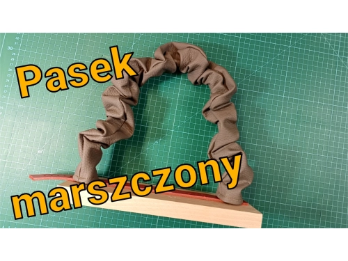 Jak zrobić marszczony pasek do torebki.